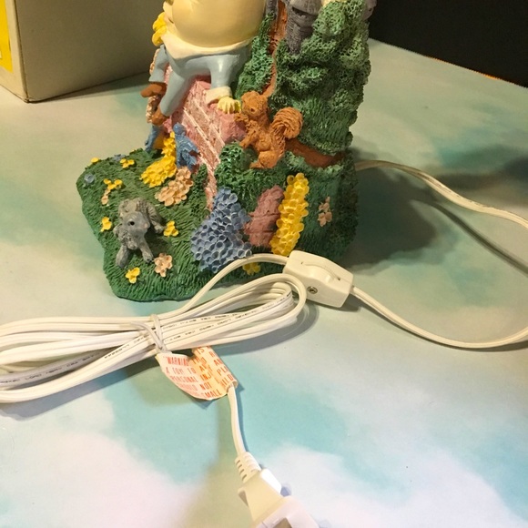 HUMPTY DUMPTY LAMP HAND PAINTED FABRIC SHADE 90s - Picture 16 of 16